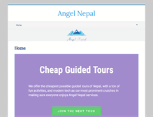 Tablet Screenshot of angelnepal.com